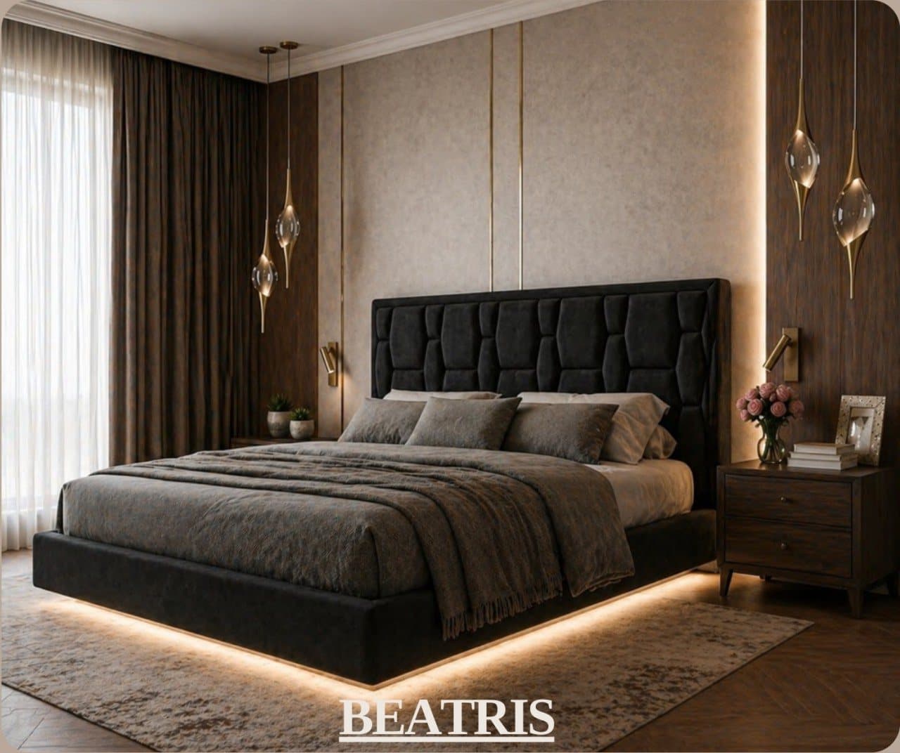Двуспальная кровать «BEATRIS» (Беатрис)