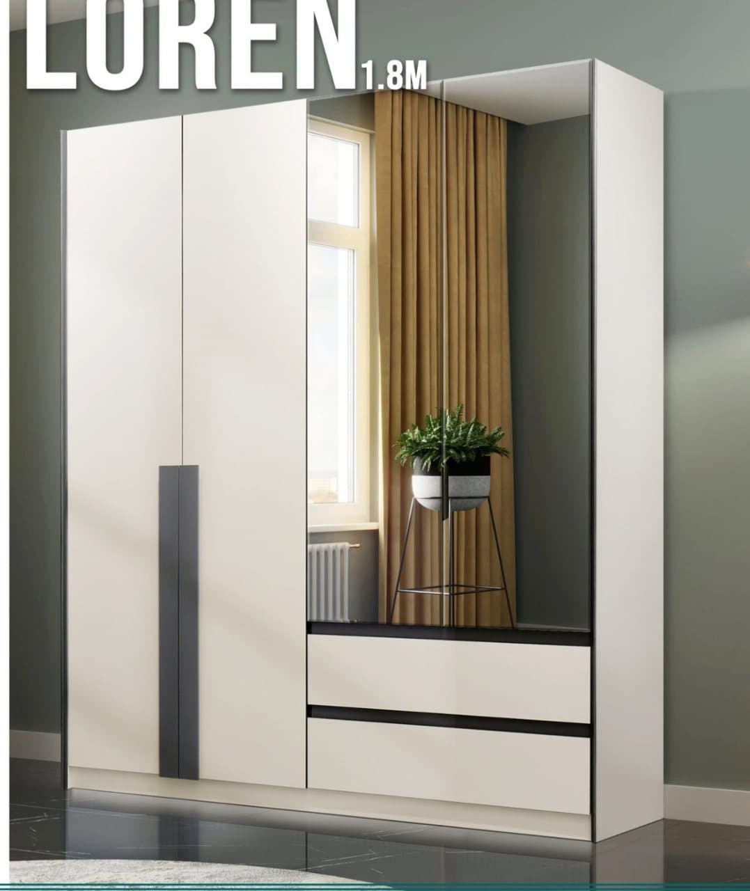 Шкаф «LOREN» (Лорен) 1.8 м